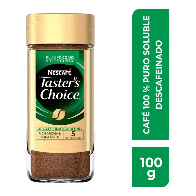 Nescafé café soluble taster's choice descafeinado 100g