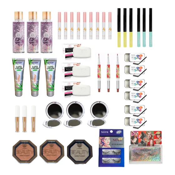 Lote De Cosméticos _ Maquillaje Por Mayor 44 Unidades