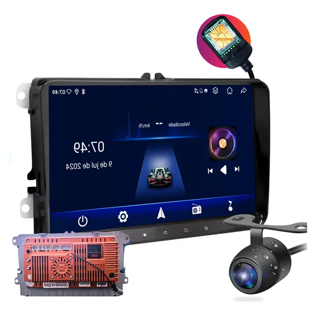 Multimídia Android Qcta Core Core 13 Qled 9'' 4gb 64gb Chip