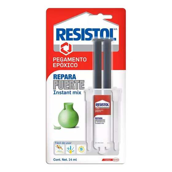 Adhesivo Epoxico Jeringa 14 Ml Transparente 60 Seg