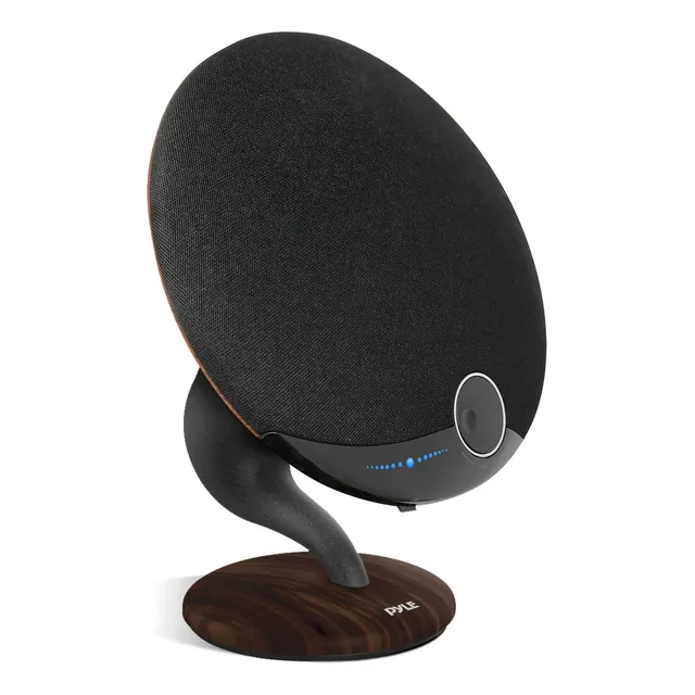 Bocina Pyle PGMSP100 portátil con bluetooth negra, roble.