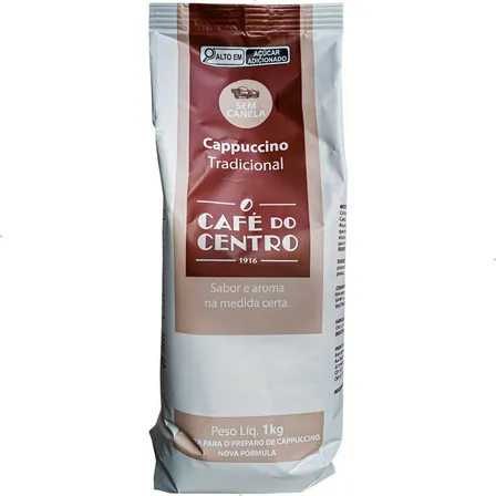 Cappuccino Café Centro 1kg Sem Canela Profissional Cremoso