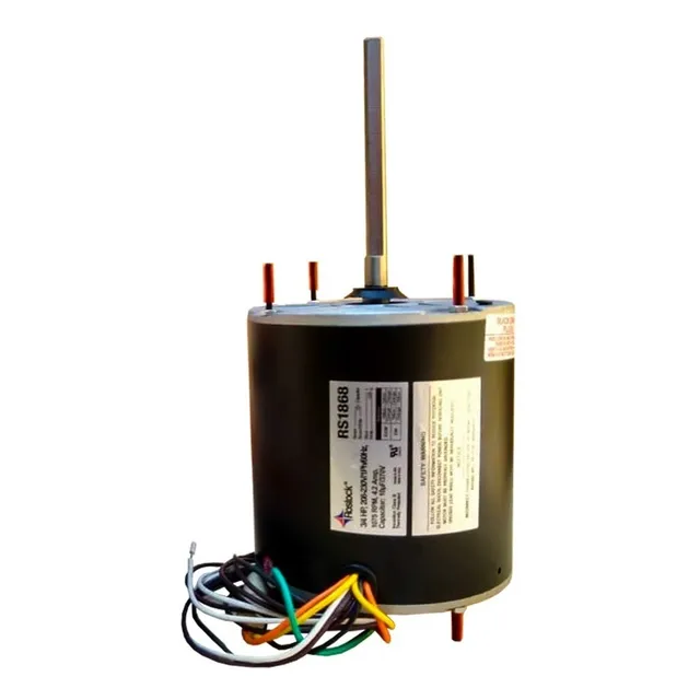 Motor Ventilador Condensador 3/4hp 1075rpm 220v Eje 1/2