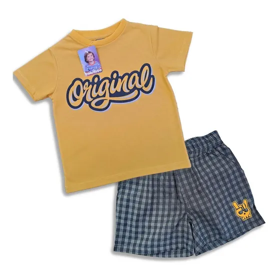 Conjunto De Niño Franela Y Bermuda Babsiboo Ref. 6378