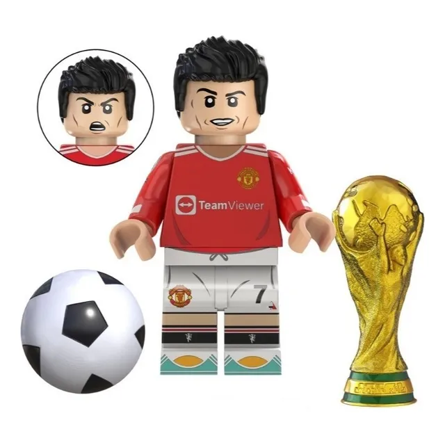 Cc Figura Armable Futbolistas Con Accesorios Bloques R