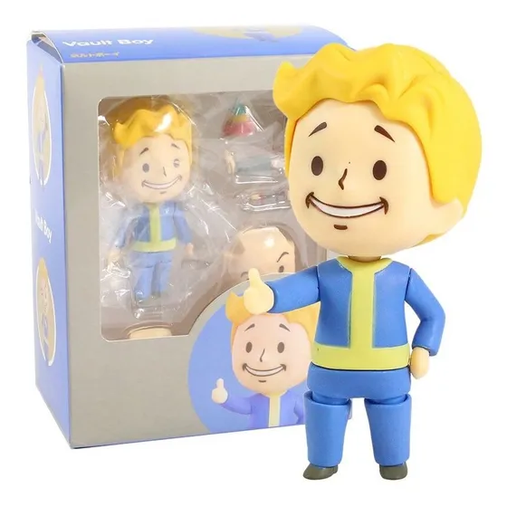 Boneco Fallout Vault Boy Versão Q Modelo Colecionável