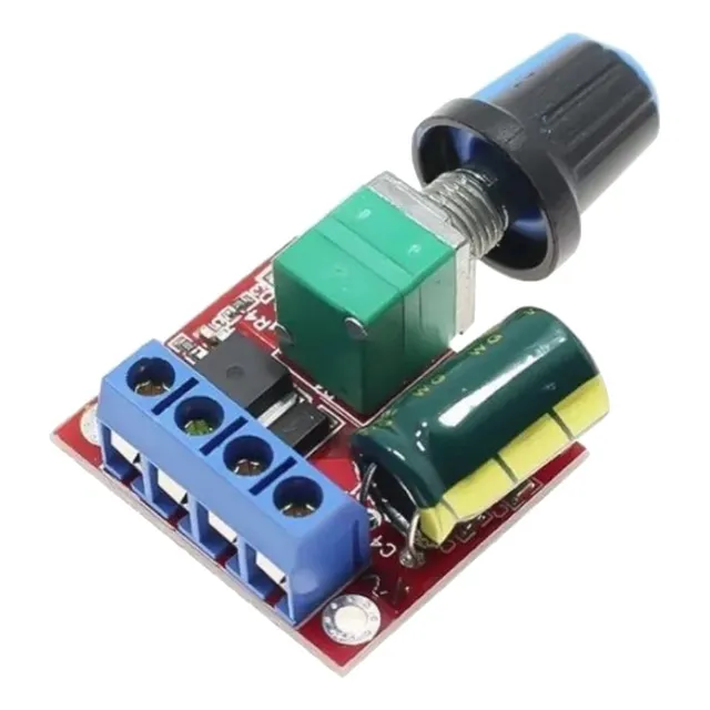 Pwm Dc 3v-35v Mini Motor 5a Controlador De Velocidad