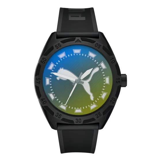 Reloj Puma Análogo Hombre P5093 Color de la correa Negro. Color del bisel Negro Color del fondo Rosa