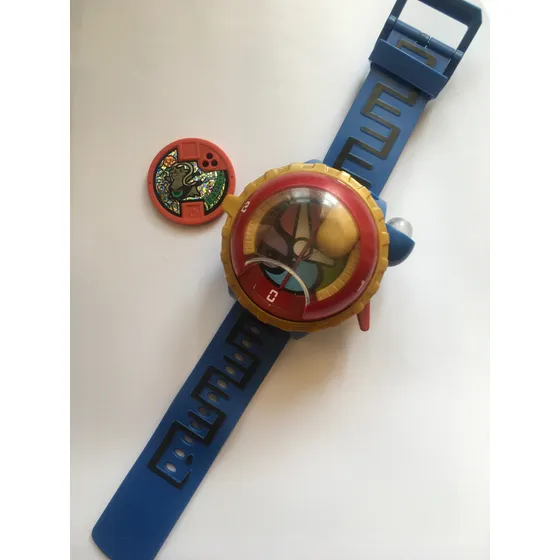 Anime Reloj Zero Yokai Watch  Y Medalla Original Rojo Y Azul Rey