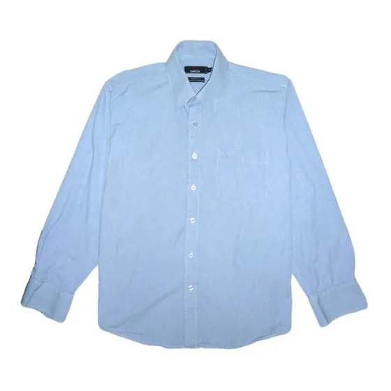 Camisa Manga Larga Azul Claro.  