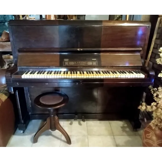 Piano Antigo Kriebel  Berlin Do Século Xix - Ano 1876
