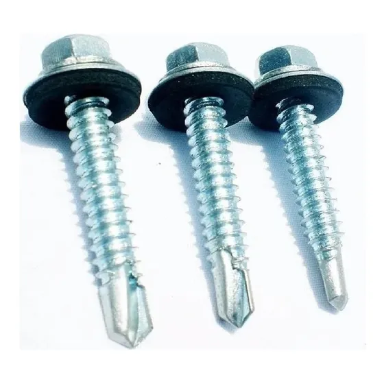Tornillo Hexagonal Punta Mecha C/ Goma 2.2'' 5,5 X 38mm X100