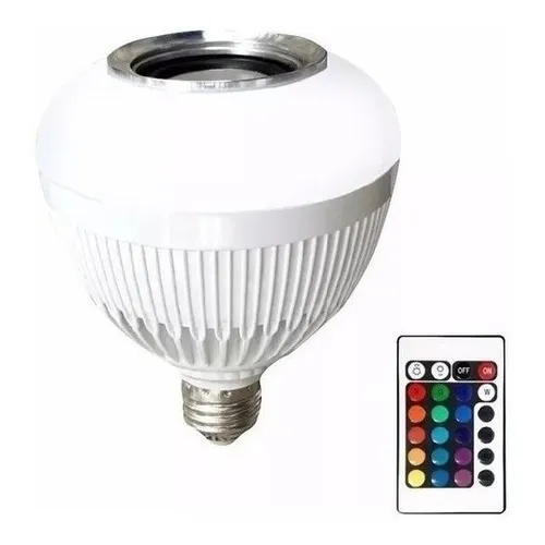 Lâmpada Led Music Bulb Bluetooth Bulb Rgbw Festa Quarto Dj Cor da luz Colorida 127/220V