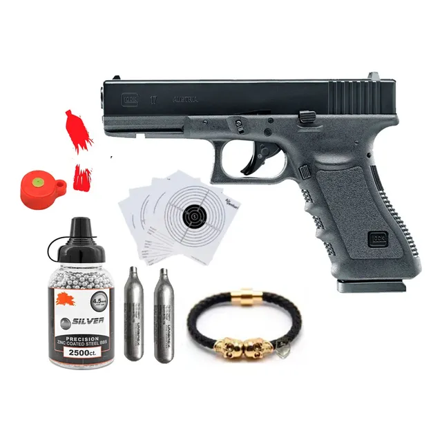 Glock 17 Gen 3 Blowback Postas Boom 177 Co2 Pistola Bbs 4.5