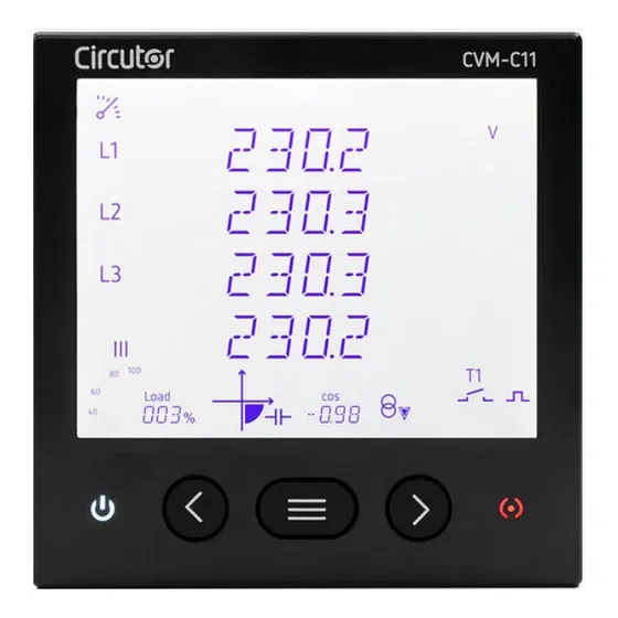 Analizador De Redes Eléctricas Circutor Cvm-c11 Trifásico