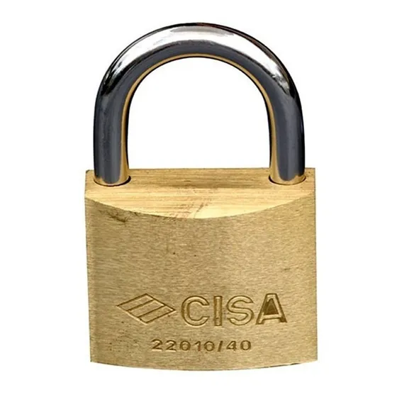 Candado Cisa 40mm Arco Laton Resistente A Segueta 2 Llaves