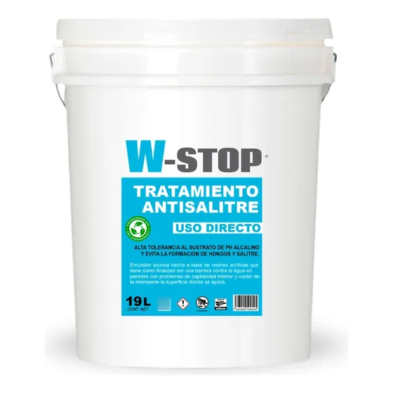 Tratamiento Anti Salitre Y Anti Humedad - W- Stop 19 L