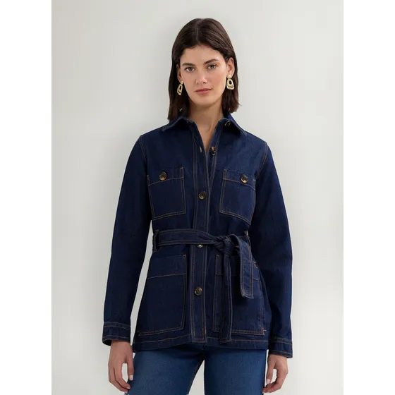 Chaqueta Para Mujer Moda Marca Patprimo Color Azul #30080537