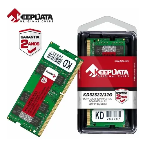 Memoria RAM Desk Ddr4 32gb 3200mhz Kd32n22 32g Keepdata | MercadoLivre