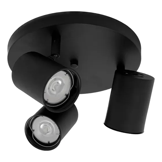 Lampara Plafón Redondo Techo Aplique 3 Luces Led Dimerizable