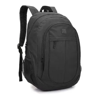 Mochila Masculina Feminina Escolar Faculdade Reforçada Cor Preto Mochila Masculina Feminina Escolar Faculdade Reforçada Cor Preto