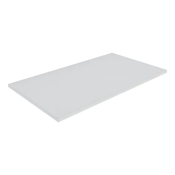 Tábua Placa De Polietileno Pead Carne 60x40 Cm  Esp. 15mm Lisa Branco