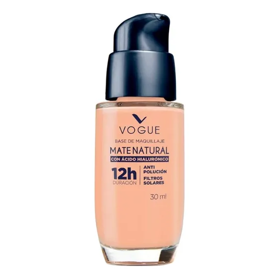 Base Vogue Mate Con Ácido Hialurónico Arena 30 Ml