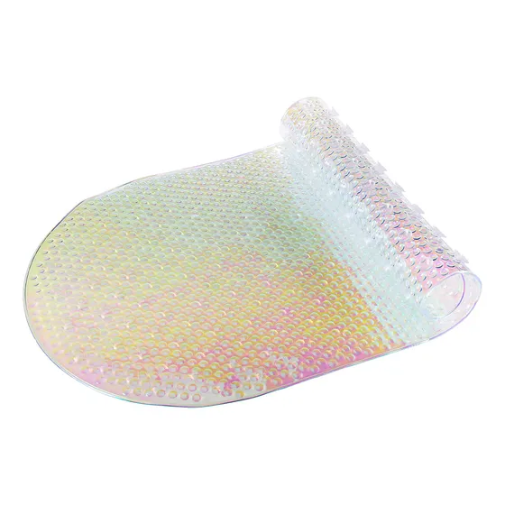 Bath Bliss Alfombra Baño Ovalada Suave Iridiscente 36 X 18.1