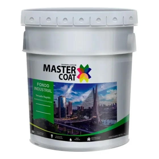 Cubeta De Fondo Primario Para Metal 19 Lts Protege Del Oxido Color Rojo