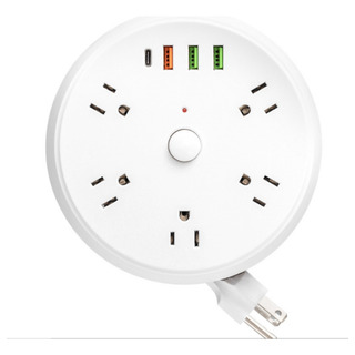 Multicontactos De 2m Con 5 Tomas, 3 Usb Y 1 Tipo C Multicontactos De 2m Con 5 Tomas, 3 Usb Y 1 Tipo C