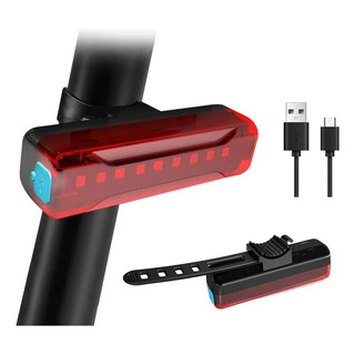 Luz Led Trasera Roja Para Bicicleta, Recargable Usb Luz Led Trasera Roja Para Bicicleta, Recargable Usb