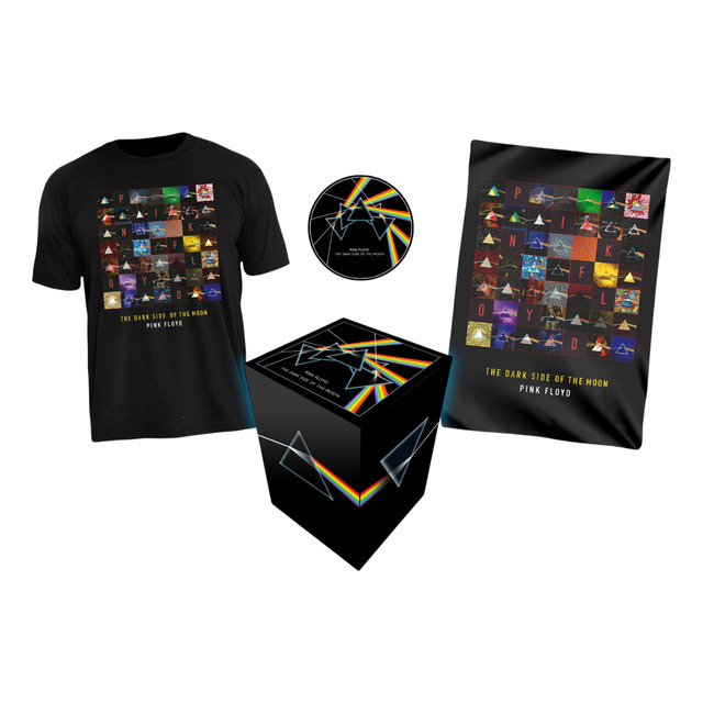 Camiseta Pink Floyd Bandeira Adesivo Kit Oficial Stamp Camiseta Pink Floyd Bandeira Adesivo Kit Oficial Stamp
