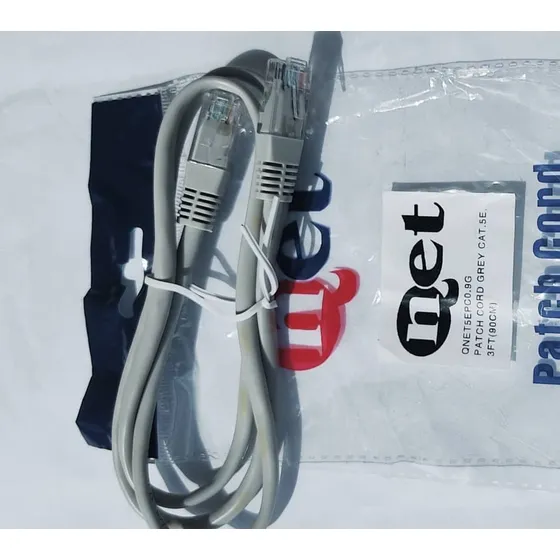 Patch Cord Cat 5e 0.90 Cms  Qnet X 10 Und Rojo Azul Gris
