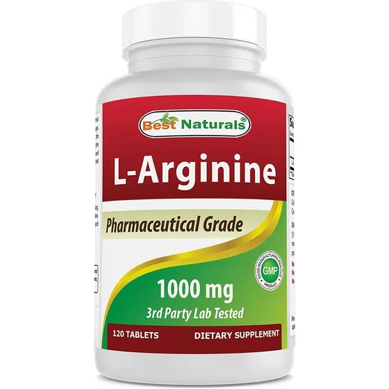 L-arginina Best Naturals 1000 Mg 120 Capsulas Suplemento Fit