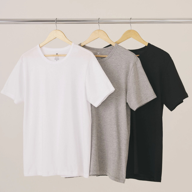 Kit Com 3 Camisetas Masc Básicas Slim Gola Redonda Hering