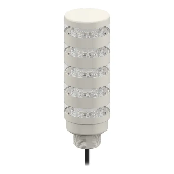 Tl50blyyrrgc Torre Baliza Casa Gris Claro; Indicador 5 Yel