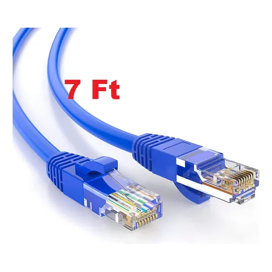 Cable Red Cat6a 7ft 10g Ethernet Patch Cord Rj45 550gh Cat 6