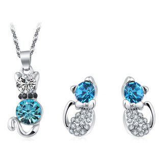 Para Exquisito Collar Chapado En Forma De Gota De Agua, Para Exquisito Collar Chapado En Forma De Gota De Agua,