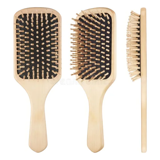 Cepillo Pelo Cabello Bambu Ecologico Masajeador