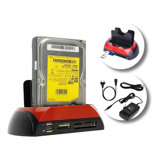Leitor Hd Dock All In 1 One Externo Sata Ide Multifuncional