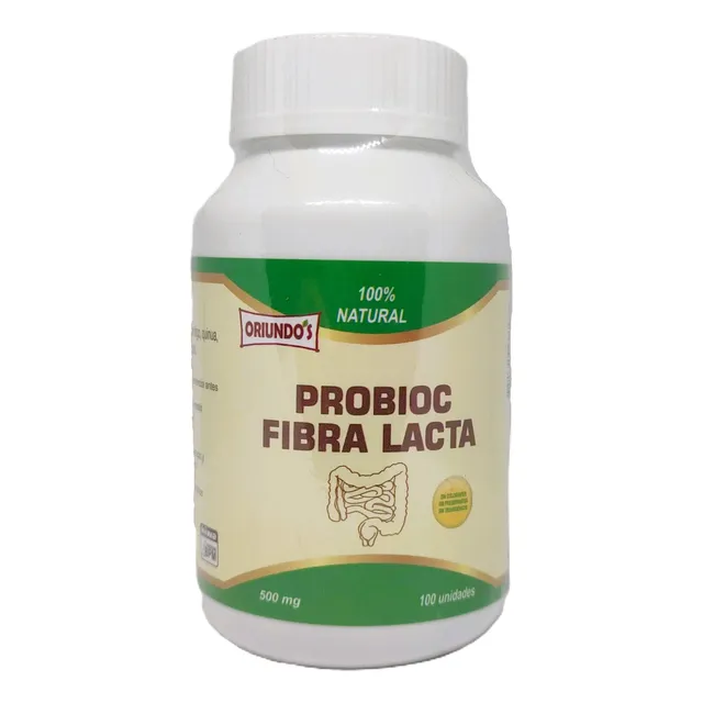 Probiótico Y Fibra Lacta 100 Cápsulas 500mg
