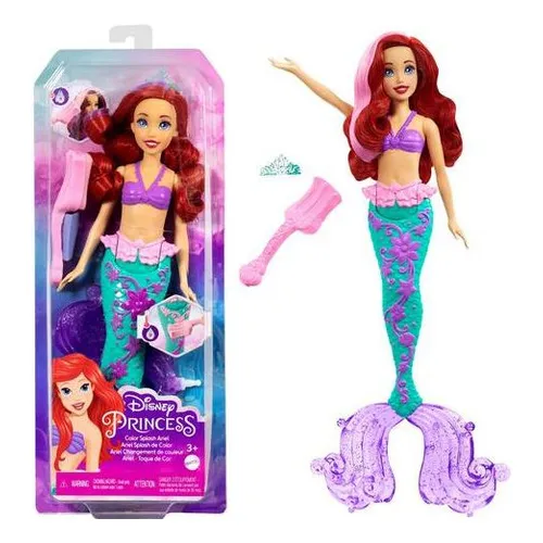 Mattel Disney Princess Ariel Splash cambia de color HLW00