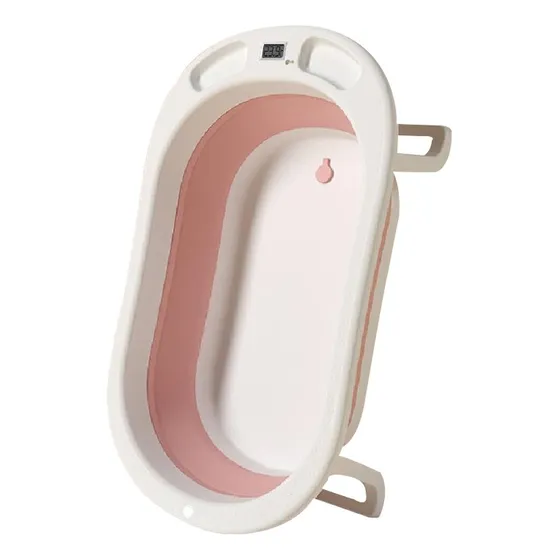 Tina De Bebe Bañera Plegable Con Termometro + Cojin Importad