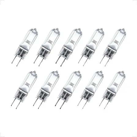 Kit 10 Lâmpada Coifa Bipino Capsula Halogena G4 12v 20w Kian 12v