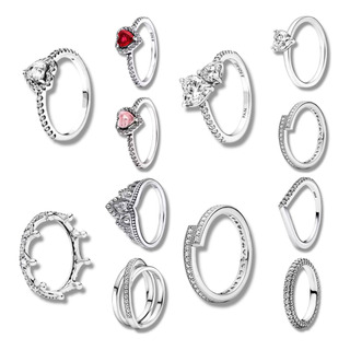 Anillos Plata S925 Promesa Pand Calidad Premium Con Caja Anillos Plata S925 Promesa Pand Calidad Premium Con Caja