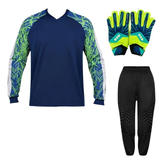 Kit Goleiro Infantil Camisa Napoli + Calça Trb + Luva Drb