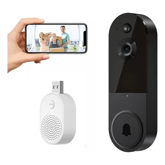 Timbre Con Camara Wifi Visión Nocturna Deteccion De Personas