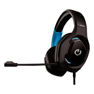 Auriculares Gamer Negros Y Luz Led Azul Micrófono Pc C/mute Color Negro Auriculares Gamer Negros Y Luz Led Azul Micrófono Pc C/mute Color Negro