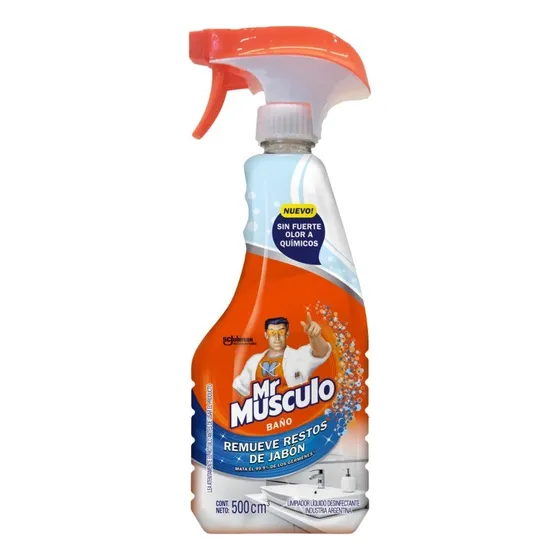 Mr Musculo Limpiador Baño 500 Cc Remueve Restos De Jabon