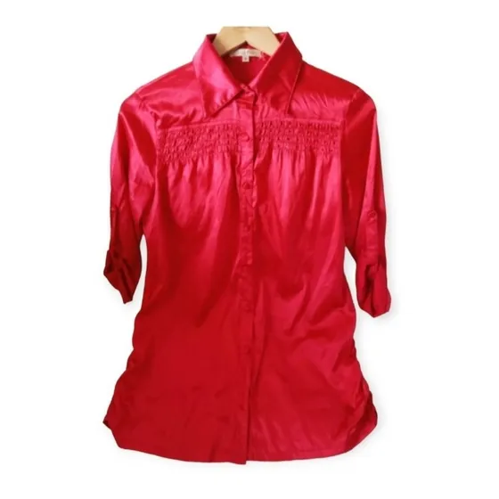 Blusa Dama Casual Con Brillantitos Rojos